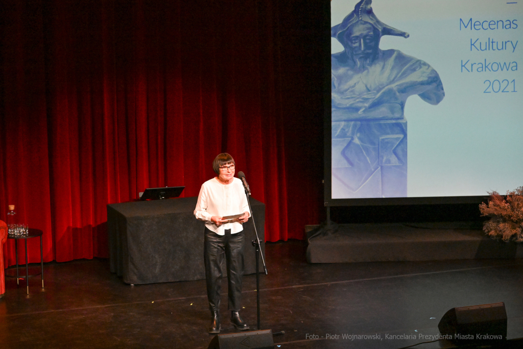 Krakowa 2021 mecenas, Krakowa, nagroda, miasta, Majchrowski, kultury, 2022, listopad, statuetki  Autor: P. Wojnarowski