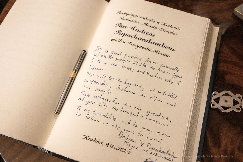 wizyta, Strowolos, Papacharalambous, Mier-Jedrzejowicz, Majchrowski, grudzień, 2022, Cypr  Autor: P. Wojnarowski