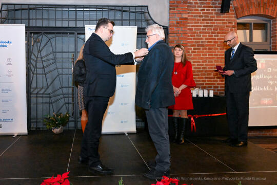 Biblioteka, Kraków, HG, Honoris Gratia, Jubileusz, wojewoda, pracownicy, 2022, grudzień