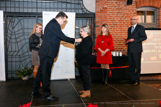 Biblioteka, Kraków, HG, Honoris Gratia, Jubileusz, wojewoda, pracownicy, 2022, grudzień