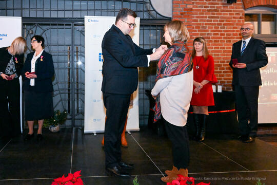 Biblioteka, Kraków, HG, Honoris Gratia, Jubileusz, wojewoda, pracownicy, 2022, grudzień