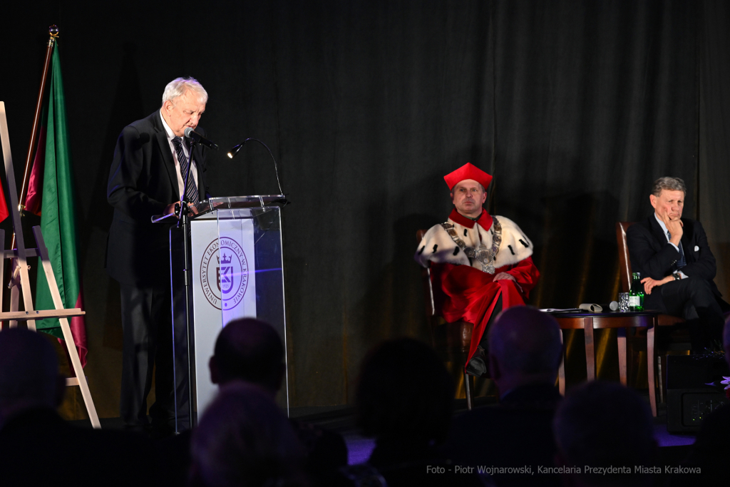 Hausner, UEK, nadanie, tytuł, profesor, profesora, Jerzy, Majchrowski, 2022, grudzień  Autor: P. Wojnarowski