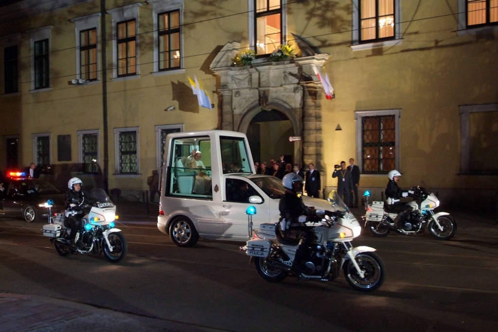 Benedykt, Kraków, odwiedziny, 2006, wizyta, Majchrowski, papież, Błonia  Autor: W. Majka