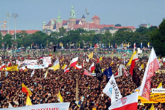 Benedykt, Kraków, odwiedziny, 2006, wizyta, Majchrowski, papież, Błonia