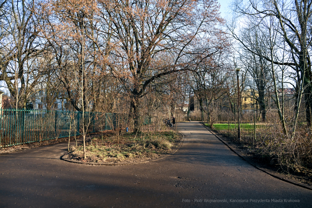 umk_4086.jpg-Park, Jalu Kurek, Kurka, Szlak, centrum, styczeń, 2023, zieleń  Autor: P. Wojnarowski