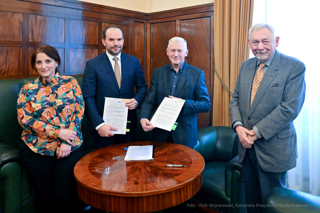 podpisanie, umowa, Łęgprzem, ZDM, budowa, Centrum, Kultury, Ruczaj, Majchrowski, 2023  Autor: P. Wojnarowski