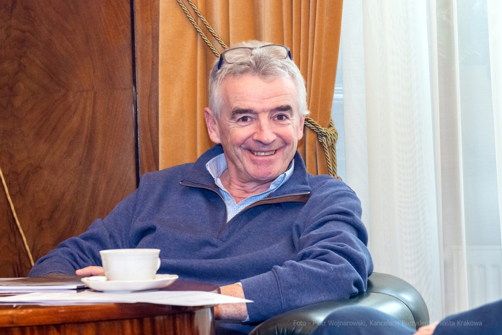 umk_9983.jpg-O’Leary, Michael, Majchrowski, Ryan Air, Ryan, Air, 2023, spotkanie  Autor: P. Wojnarowski