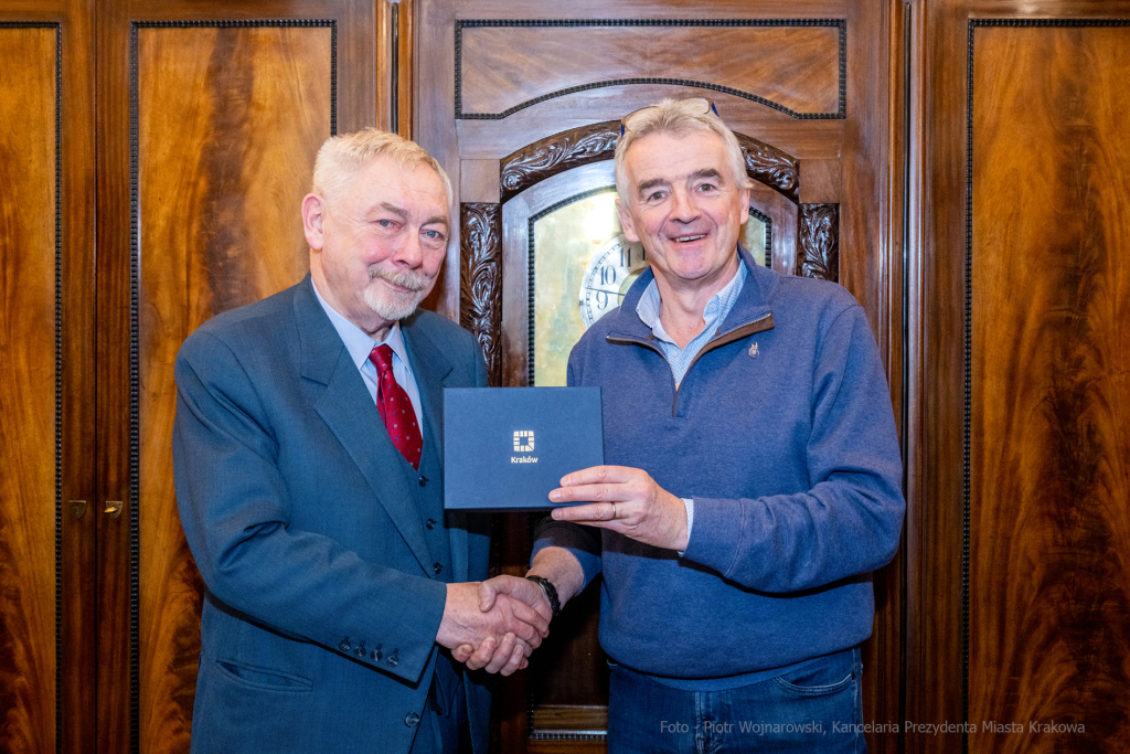 umk_9985.jpg-O’Leary, Michael, Majchrowski, Ryan Air, Ryan, Air, 2023, spotkanie  Autor: P. Wojnarowski