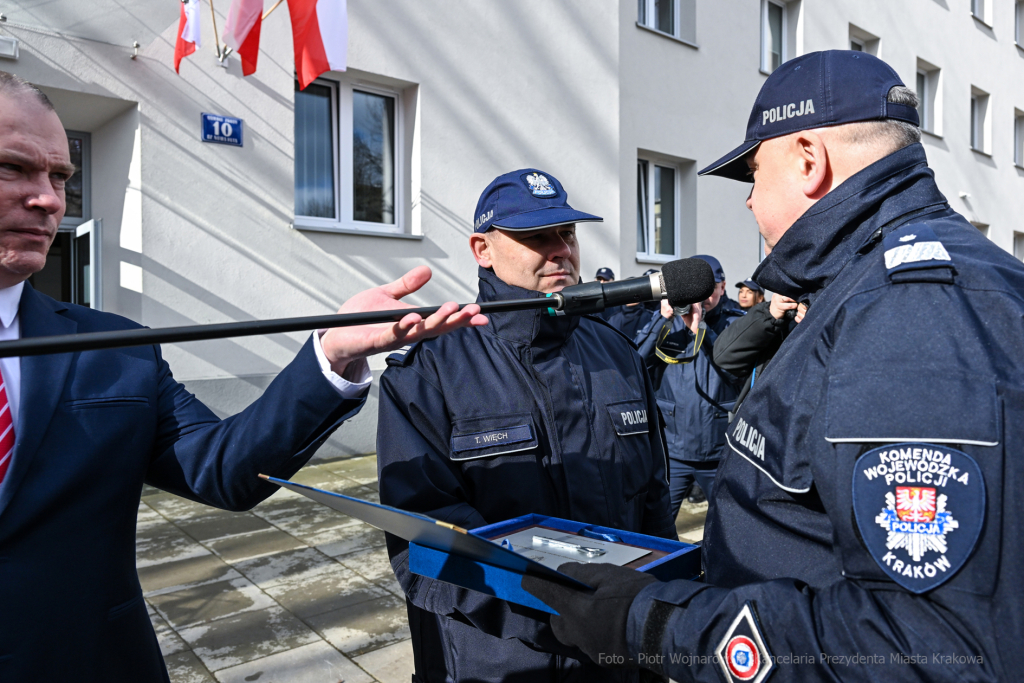 umk_9820.jpg-policja, komisariat, Zgody, remont, otwarcie, Kmita, Komarewicz, uroczystość, 2023  Autor: P. Wojnarowski