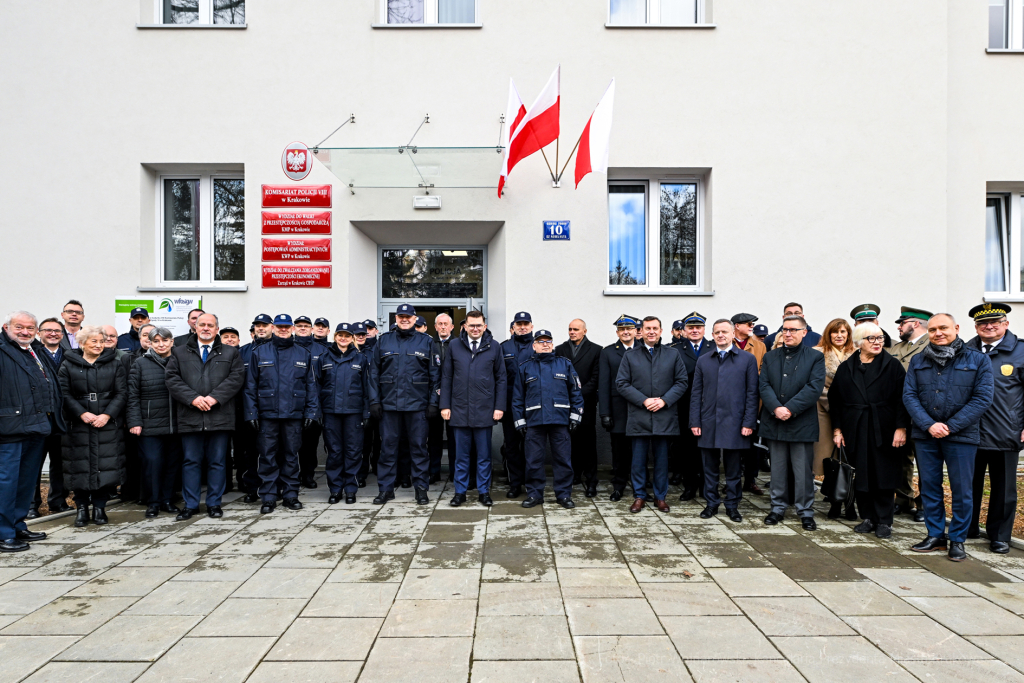 umk_9845.jpg-policja, komisariat, Zgody, remont, otwarcie, Kmita, Komarewicz, uroczystość, 2023  Autor: P. Wojnarowski