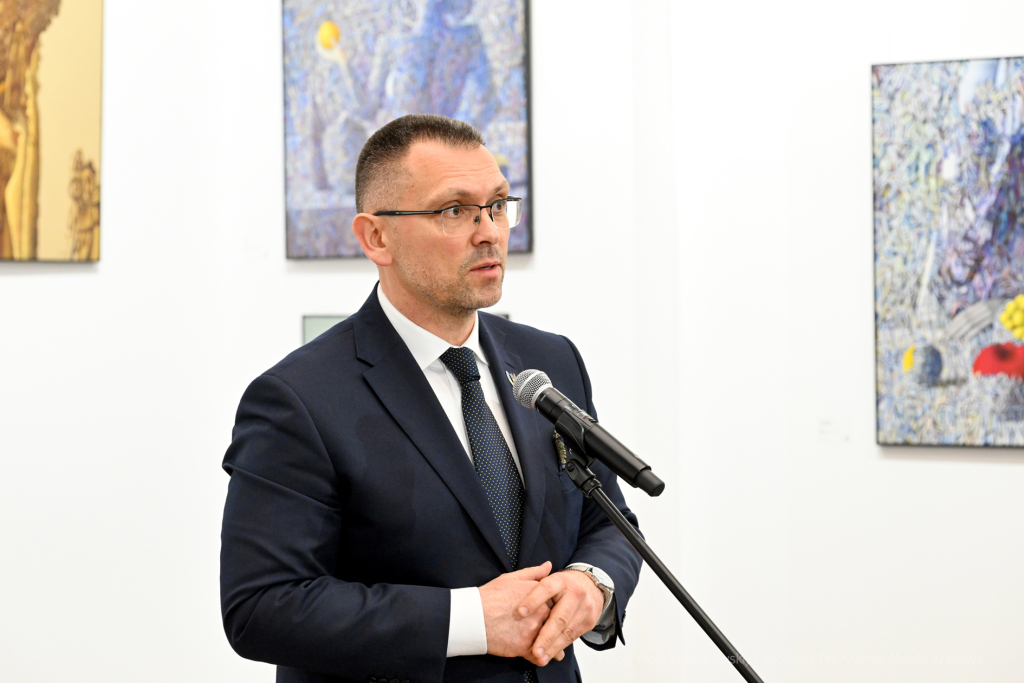 Archetyp wolności, Marczuk, Ivan, NCK, wernisaż, Majchrowski, 2023, malarstwo, Ukraina  Autor: P. Wojnarowski