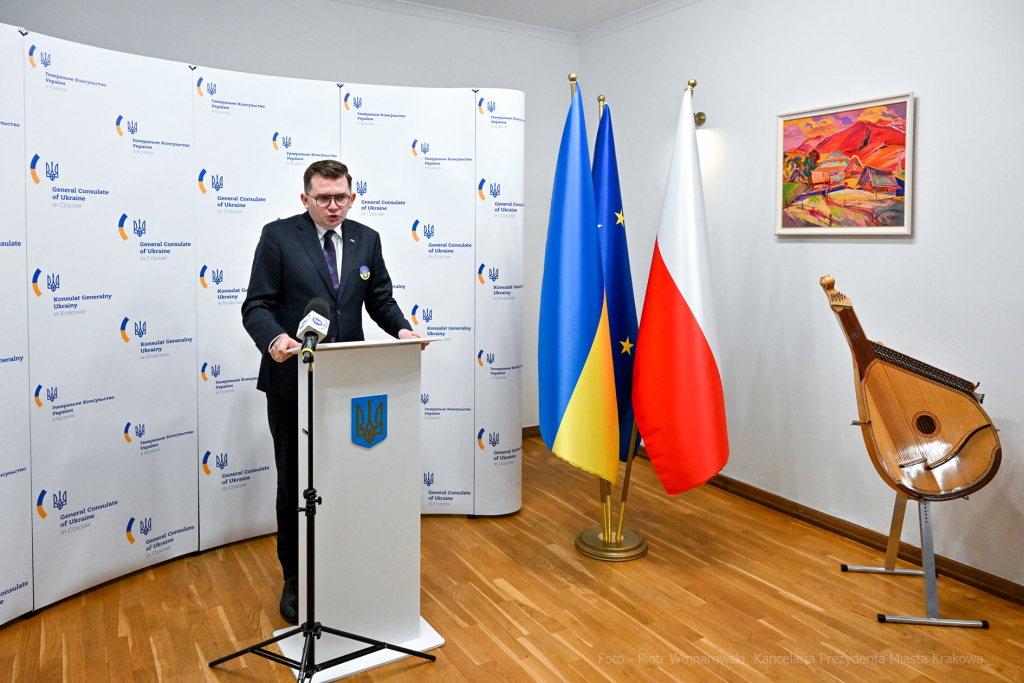 korpus, Ukraina, dyplomaci, konsulat, spotkanie, Majchrowski, Wojnarowski, Solidarni, Solidarni z Uk  Autor: P. Wojnarowski