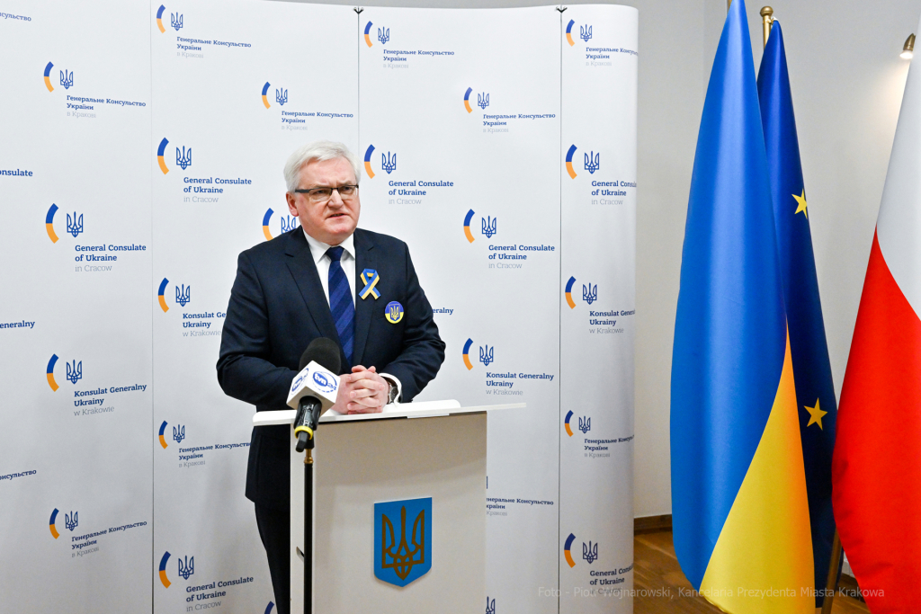 korpus, Ukraina, dyplomaci, konsulat, spotkanie, Majchrowski, Wojnarowski, Solidarni, Solidarni z Uk  Autor: P. Wojnarowski