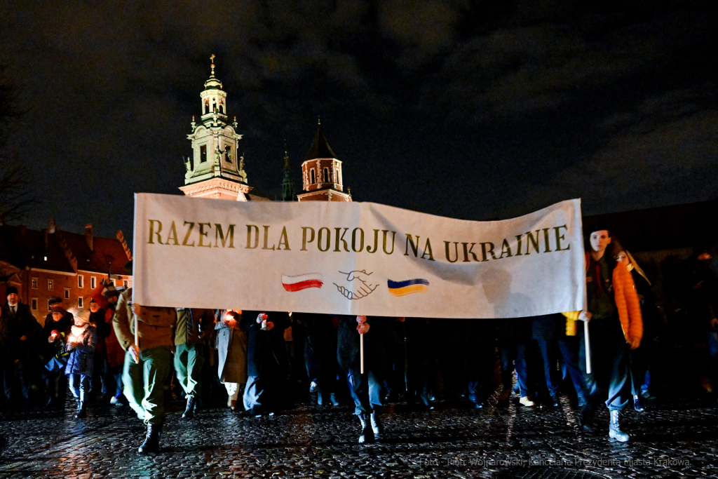 Razem dla pokoju, Ukraina, marsz, koncert, msza, Wawel, Rynek, Majchrowski, Wojnarowski,  Autor: P. Wojnarowski