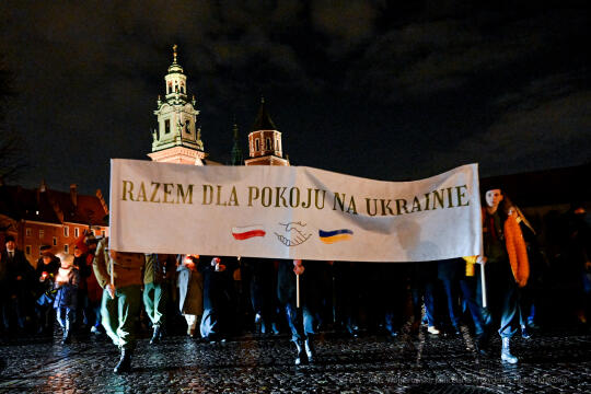Razem dla pokoju, Ukraina, marsz, koncert, msza, Wawel, Rynek, Majchrowski, Wojnarowski,