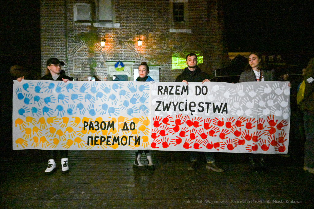 Razem dla pokoju, Ukraina, marsz, koncert, msza, Wawel, Rynek, Majchrowski, Wojnarowski,  Autor: P. Wojnarowski