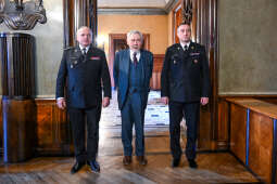 umk_4832.jpg-straż, pożarna, Majchrowski, narada, komndaci, Fryczek, strażacy, hejnał