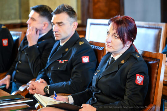 umk_5054.jpg-straż, pożarna, Majchrowski, narada, komndaci, Fryczek, strażacy, hejnał