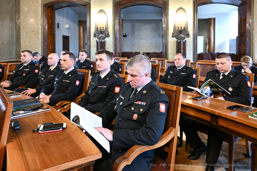 umk_5057.jpg-straż, pożarna, Majchrowski, narada, komndaci, Fryczek, strażacy, hejnał  Autor: P. Wojnarowski