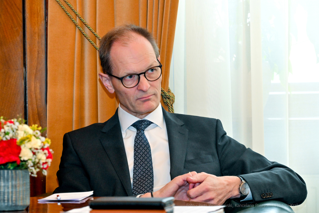 umk_7690.jpg-wizyta, Niemcy, Niemiec, ambasador, Bagger, Thomas, konsul, Majchrowski, 2023  Autor: P. Wojnarowski