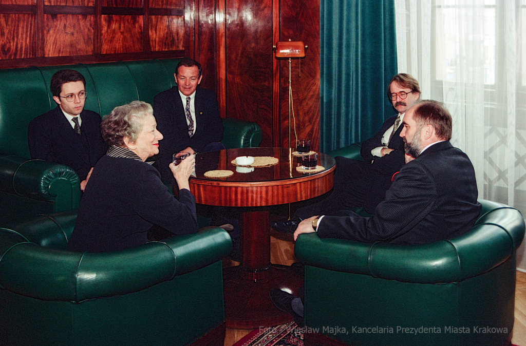 Szymborska, Wisława, poetka, rocznica, honorowe, obywatelstwo, Krakowa, Lassota  Autor: W. Majka