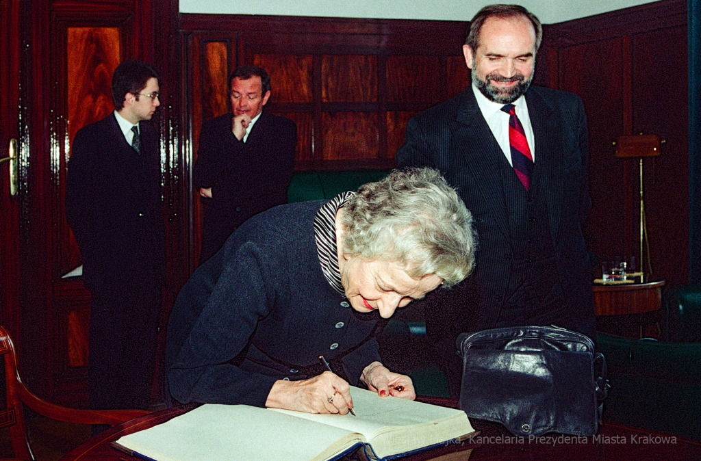 Szymborska, Wisława, poetka, rocznica, honorowe, obywatelstwo, Krakowa, Lassota  Autor: W. Majka