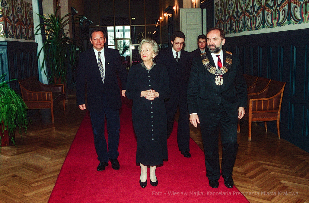 Szymborska, Wisława, poetka, rocznica, honorowe, obywatelstwo, Krakowa, Lassota  Autor: W. Majka