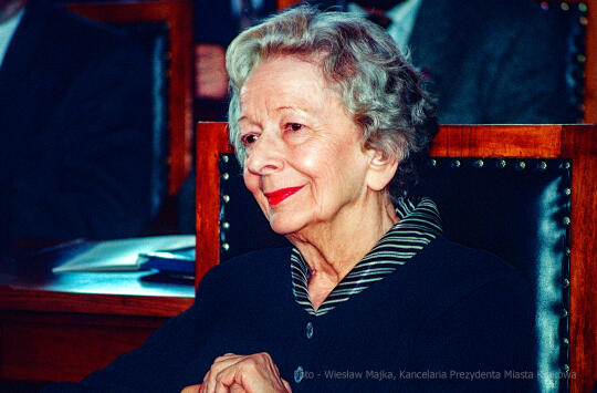 Szymborska, Wisława, poetka, rocznica, honorowe, obywatelstwo, Krakowa, Lassota