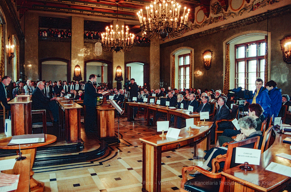 Szymborska, Wisława, poetka, rocznica, honorowe, obywatelstwo, Krakowa, Lassota  Autor: W. Majka