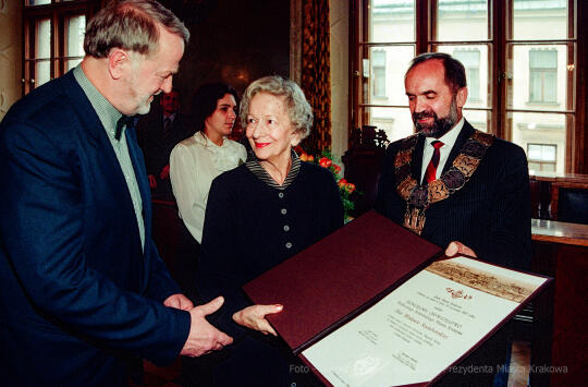 Szymborska, Wisława, poetka, rocznica, honorowe, obywatelstwo, Krakowa, Lassota
