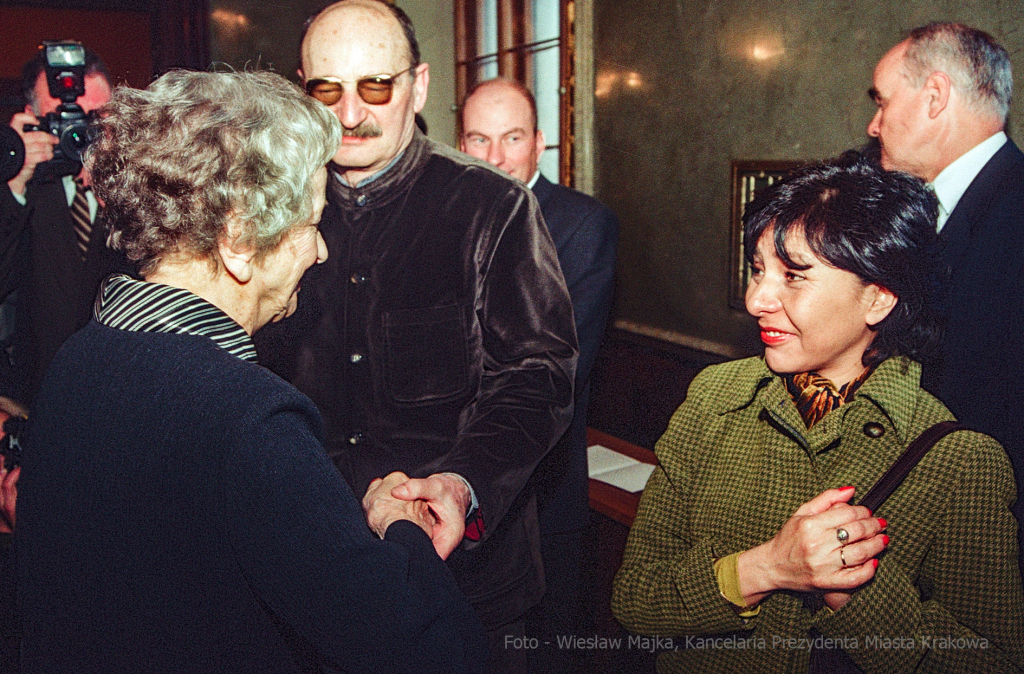 Szymborska, Wisława, poetka, rocznica, honorowe, obywatelstwo, Krakowa, Lassota  Autor: W. Majka