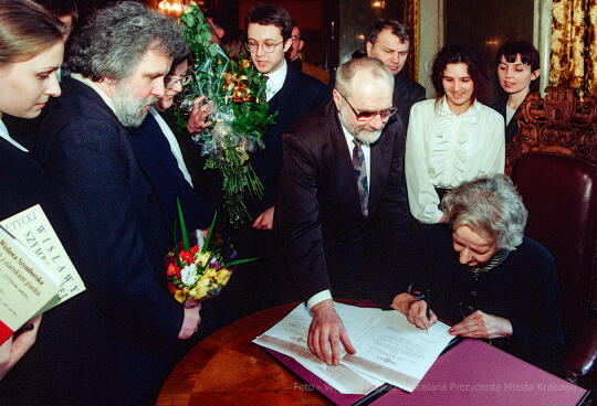 Szymborska, Wisława, poetka, rocznica, honorowe, obywatelstwo, Krakowa, Lassota