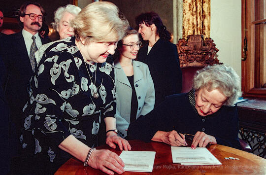 Szymborska, Wisława, poetka, rocznica, honorowe, obywatelstwo, Krakowa, Lassota