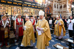 msza, św, Józef, za miasto, Raś, poczty, sztandary, Migdał, Drewnicki, dzieci, ołtarz, Wita Stw