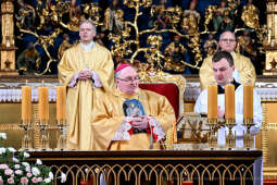 msza, św, Józef, za miasto, Raś, poczty, sztandary, Migdał, Drewnicki, dzieci, ołtarz, Wita Stw