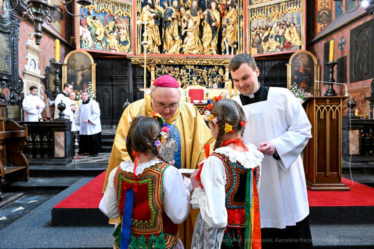 msza, św, Józef, za miasto, Raś, poczty, sztandary, Migdał, Drewnicki, dzieci, ołtarz, Wita Stw