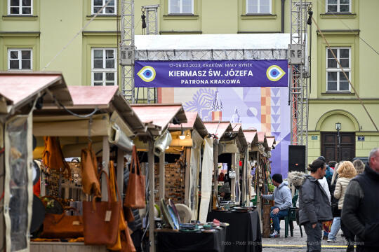 Św, Józef, patron, kramy, jarmark, Mały Rynek, kiermasz, cukierki, gril, krakowiacy, 2023
