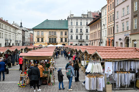 Św, Józef, patron, kramy, jarmark, Mały Rynek, kiermasz, cukierki, gril, krakowiacy, 2023