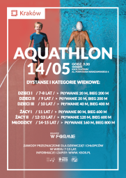 plakat aquathlon.png-Kraków w formie, mkrk