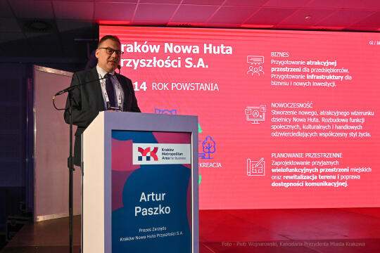 NCK, Muzyk, Bartuś, otwarcie, Krakow, Metropolitan, Area, for, Business, 2023, Nowa perspektywa –
