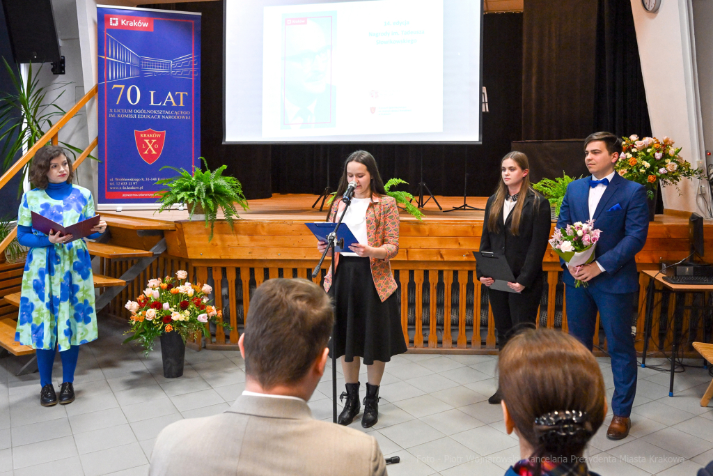 nagroda, Tadeusza, Słowikowskiego, Historia, Korfel-Jasińska, Paulina, Dominik, wręczenie, X, lic  Autor: P. Wojnarowski