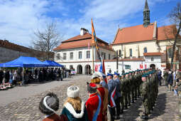 uroczystość, Katyń, krzyż, katyński, kościół, wojsko, poczty, wojewoda, składanie, kwiatów