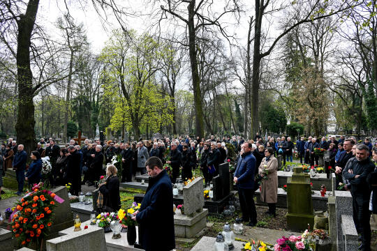 umk_6358.jpg-Zuziak, Zbigniew, wiceprezydent, profesor, Majchrowski, Cmentarz, Rakowicki