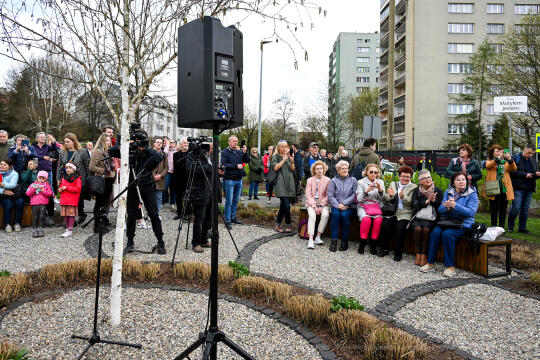 Irena, Jarocka, skwer, Motylem, Jestem, Kośmider, Prokocim, otwarcie, Fijałkowska, mieszkańcy, 20