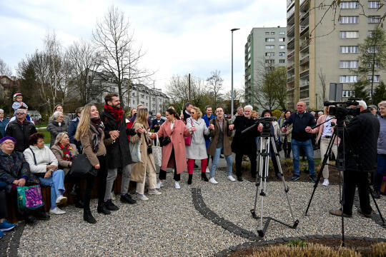 Irena, Jarocka, skwer, Motylem, Jestem, Kośmider, Prokocim, otwarcie, Fijałkowska, mieszkańcy, 20