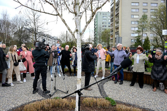 Irena, Jarocka, skwer, Motylem, Jestem, Kośmider, Prokocim, otwarcie, Fijałkowska, mieszkańcy, 20
