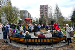 Irena, Jarocka, skwer, Motylem, Jestem, Kośmider, Prokocim, otwarcie, Fijałkowska, mieszkańcy, 20