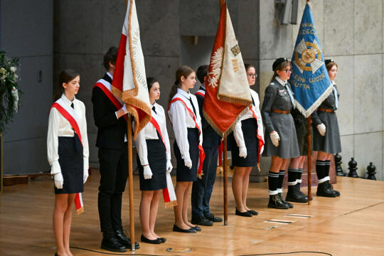 Jubileusz, szkoła, 4, nr 4, SP, Podstawowa, Kraków, Korfel-Jasińska, Honoris Gratia, 150 lat, Aud