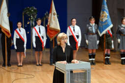 Jubileusz, szkoła, 4, nr 4, SP, Podstawowa, Kraków, Korfel-Jasińska, Honoris Gratia, 150 lat, Aud