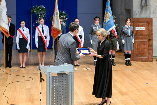 Jubileusz, szkoła, 4, nr 4, SP, Podstawowa, Kraków, Korfel-Jasińska, Honoris Gratia, 150 lat, Aud